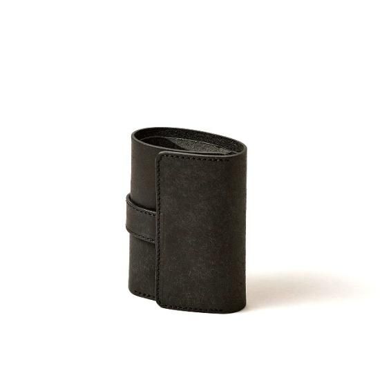 プエブロ　三つ折りコンパクト財布 / ブラック