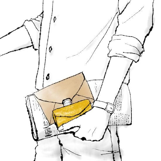 プエブロ　4連キーケース / イエロー