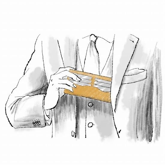 シングルビルケース（長札入れ）/ キャメル