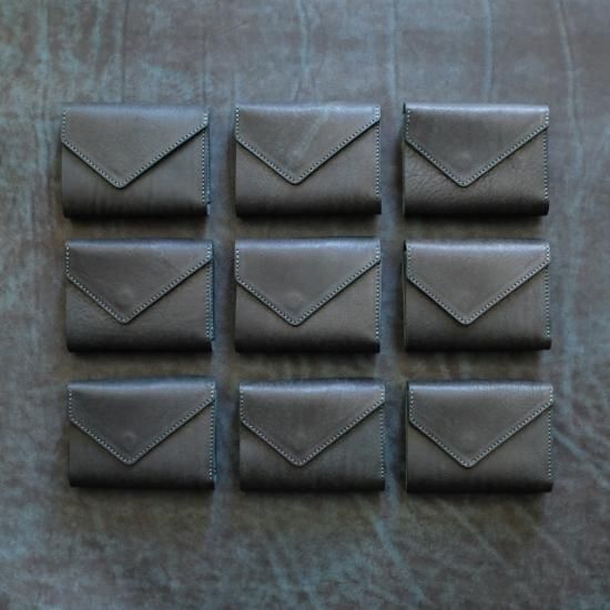 ハバナ　コインウォレット3 / ムラ染めブルー