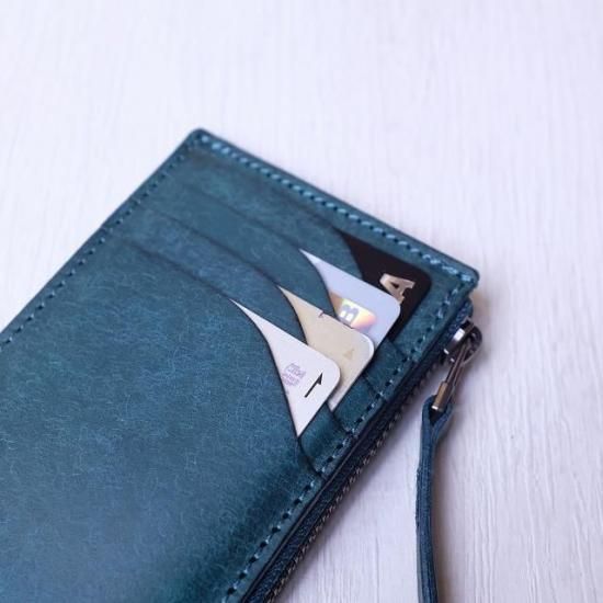 プエブロ　フラグメントケース (Tenohira Wallet)  / ブルーグリーン