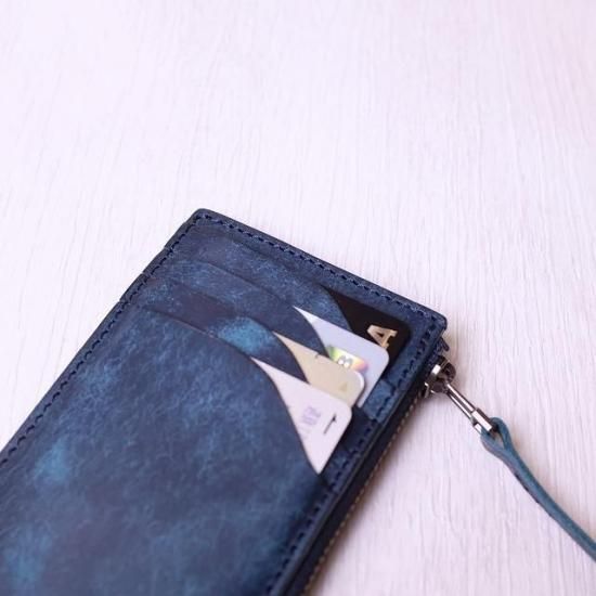 プエブロ　フラグメントケース (Tenohira Wallet) / ネイビーブルー
