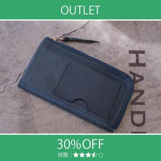【アウトレット 30%OFF】アリゾナ　コンパクトウォレット / アリゾナブルー #2531 展示使用・エイジング