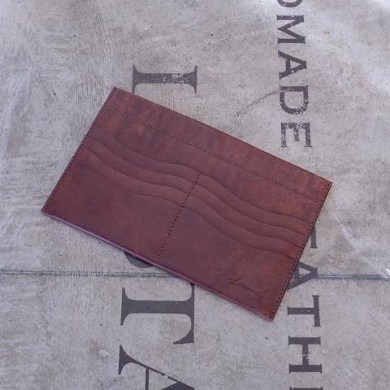 【アウトレット 30%OFF】プエブロ　パスポートウォレット / ダークブラウン #2538 展示使用・エイジング