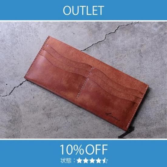 【アウトレット 10%OFF】プエブロ　シングルビルケース（長札入れ) / キャメル #2616 展示使用
