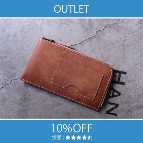 【アウトレット 10%OFF】プエブロ　コンパクトウォレット / キャメル #2619 展示使用なし