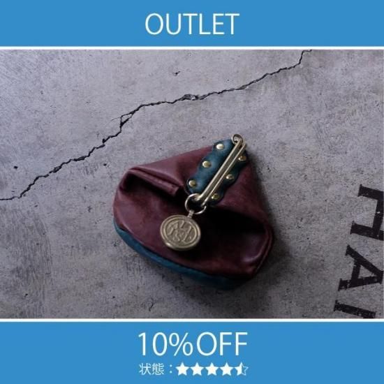 【アウトレット 10%OFF】プエブロ　口金コインケース / ダークブラウン #2632 展示使用