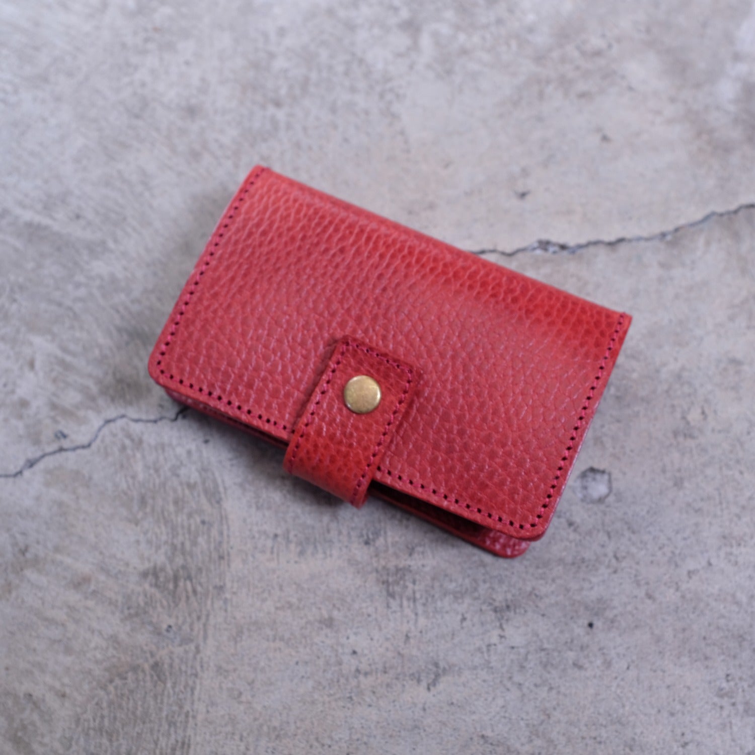【アウトレット 20%OFF】ドラーロ　コインウォレット2 / レッド#S014 展示使用