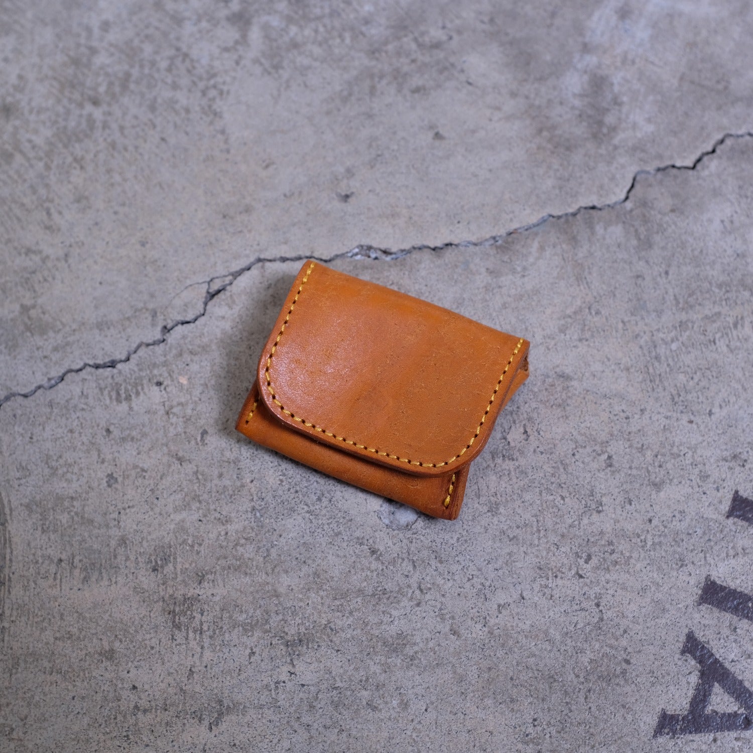 【アウトレット 30%OFF】プエブロ　スモールコインケース / イエロー #S059 展示使用
